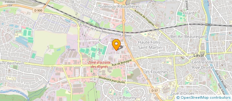 localisation de l'entreprise SCI NOUVELLE DES ALIGNEES  HEDE-BAZOUGES