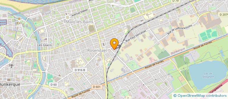 localisation de l'entreprise SCI NOUVELLE DU KERMORVAN à DUNKERQUE