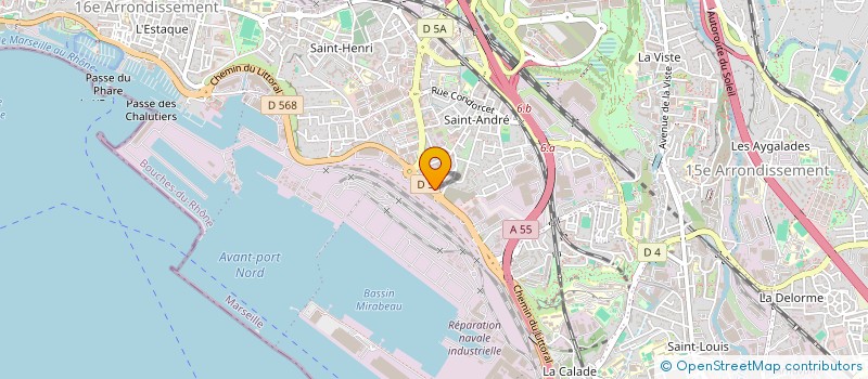 localisation de l'entreprise SCI NOUVELLE DU LITTORAL à MARSEILLE