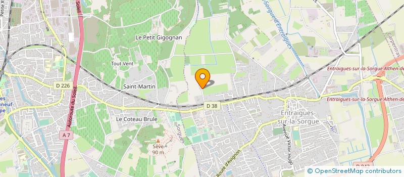 localisation de l'entreprise SCI NOUVELLE DU MAS DE LA DRAGONETTE à ENTRAIGUES-SUR-LA-SORGUE