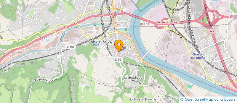 localisation de l'entreprise SCI NOUVELLE DU SUEL  GIVORS