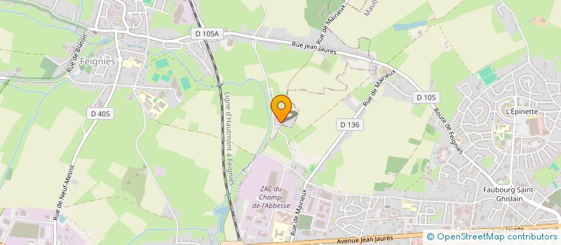 localisation de l'entreprise SCI NOUVELLE PALMIOTTI  VALENCIENNES