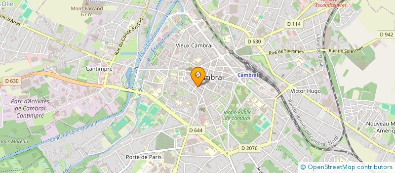 localisation de l'entreprise SCI NOUVELLE SAINT MARTIN à CAMBRAI