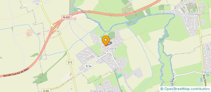 localisation de l'entreprise SCI NOUVELLE VIE  CUVRY