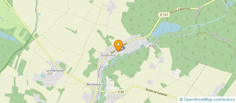 localisation de l'entreprise SCI NOUVELLE ZEMBLE  POIGNY-LA-FORET