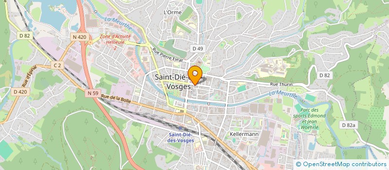 localisation de l'entreprise SCI NOUVELLES PIERRES à SAINT-DIE-DES-VOSGES