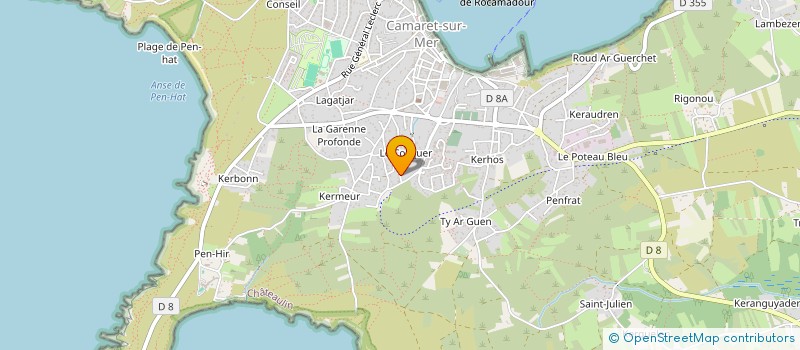 localisation de l'entreprise SCI NOUZEAUX  CAMARET-SUR-MER