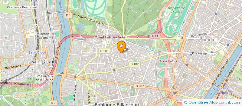 localisation de l'entreprise SCI NOVA à BOULOGNE-BILLANCOURT