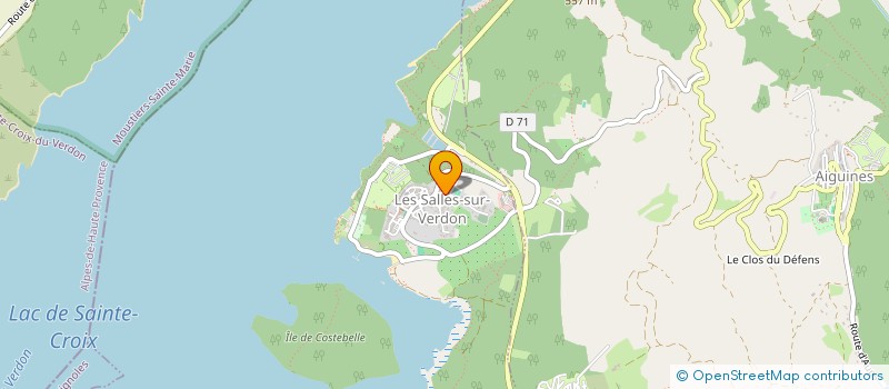 localisation de l'entreprise SCI NOVA à LES SALLES SUR VERDON