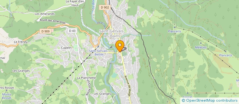 localisation de l'entreprise SCI NOVA  LES CONTAMINES-MONTJOIE