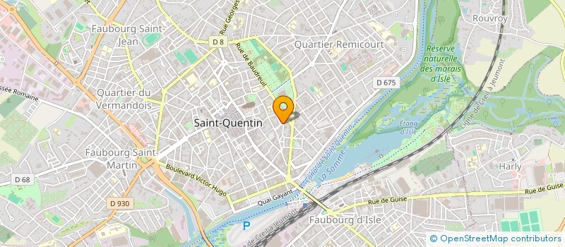 localisation de l'entreprise SCI NOVA à SAINT-QUENTIN