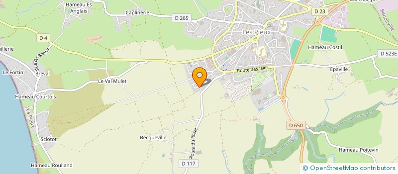 localisation de l'entreprise SCI NOVA  LES PIEUX