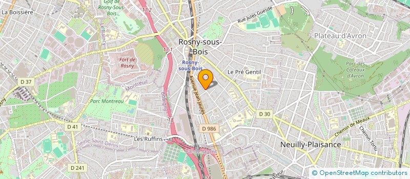 localisation de l'entreprise SCI NOVA à ROSNY-SOUS-BOIS