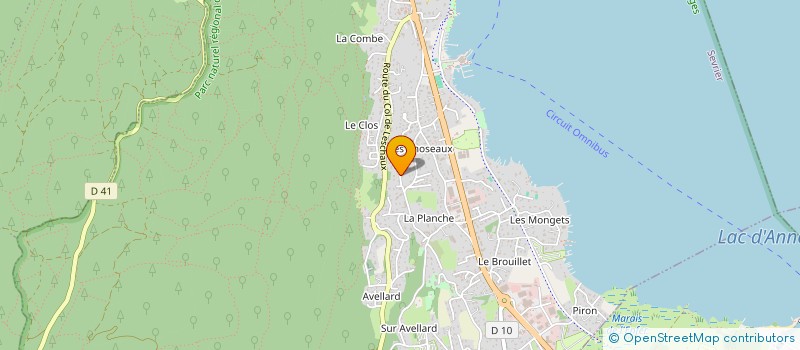 localisation de l'entreprise SCI NOVA  SEVRIER