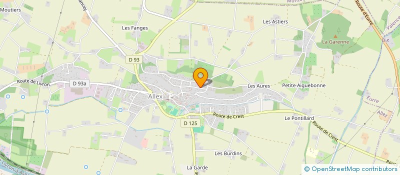 localisation de l'entreprise SCI NOVA IMMO  ALLEX