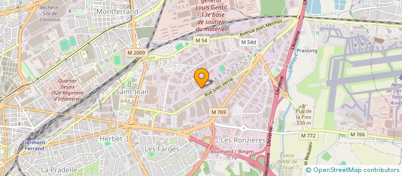 localisation de l'entreprise SCI NOVA IMMO RA  CLERMONT-FERRAND