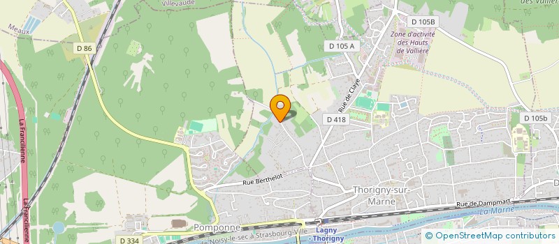 localisation de l'entreprise SCI NOVA INVEST  THORIGNY-SUR-MARNE