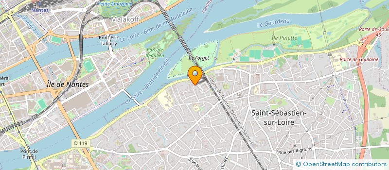 localisation de l'entreprise SCI NOVA17 à SAINT-SEBASTIEN-SUR-LOIRE