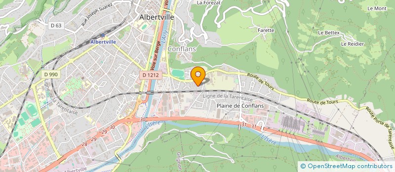 localisation de l'entreprise SCI NOVAGO  ALBERTVILLE