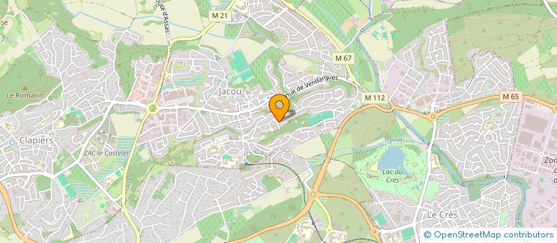 localisation de l'entreprise SCI NOVAPPARTS  JACOU