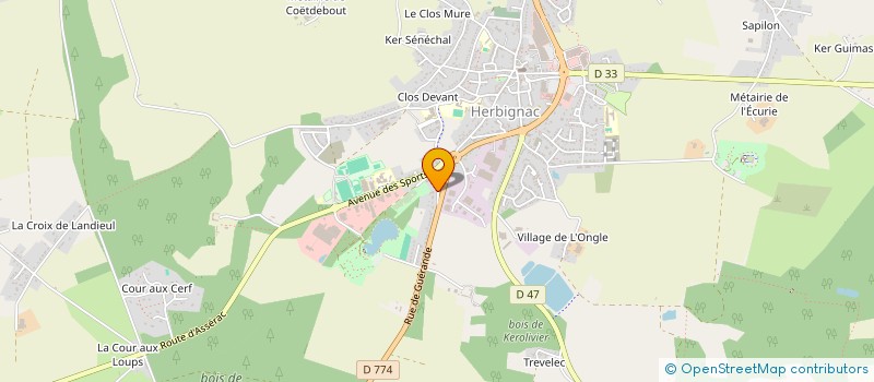 localisation de l'entreprise SCI NOVEMBER à HERBIGNAC