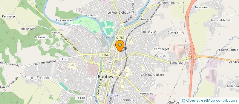 localisation de l'entreprise SCI NOVEN  PONTIVY