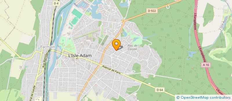 localisation de l'entreprise SCI NOVIGENT à L'ISLE-ADAM