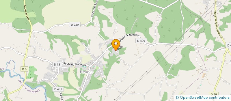 localisation de l'entreprise SCI NOW  HEUGAS