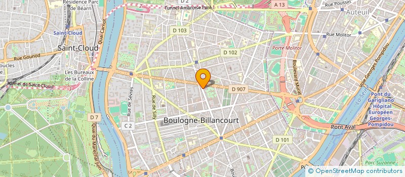 localisation de l'entreprise SCI NOWICKI & ASSOCIES  BOULOGNE-BILLANCOURT