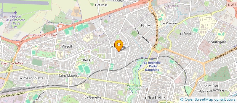 localisation de l'entreprise SCI NOX  LA ROCHELLE