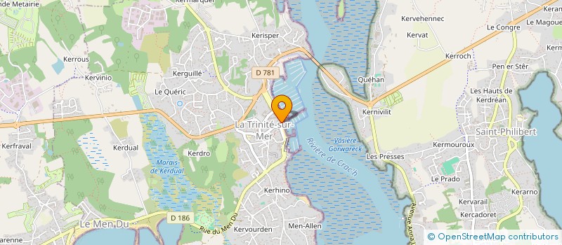 localisation de l'entreprise SCI NOX  LA TRINITE-SUR-MER