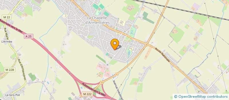 localisation de l'entreprise SCI NOXA 1  LA CHAPELLE-D'ARMENTIERES