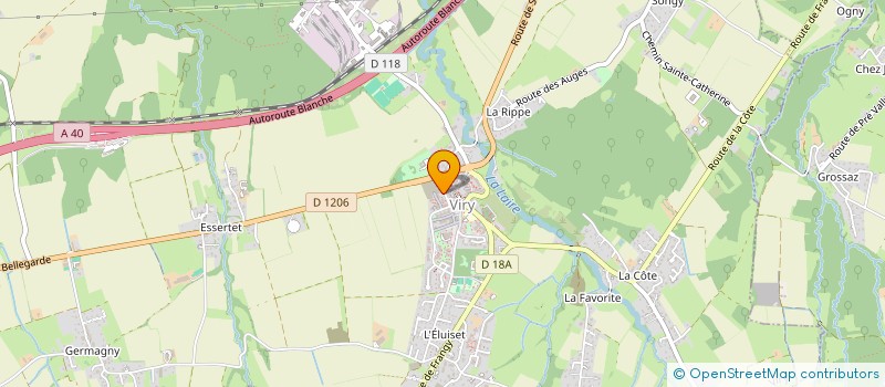 localisation de l'entreprise SCI NP  VIRY