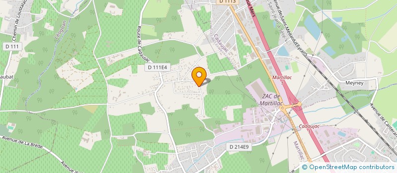 localisation de l'entreprise SCI NP2G CAMEY  MARTILLAC