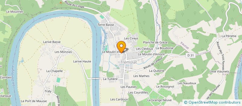 localisation de l'entreprise SCI NPAB  TREMOLAT