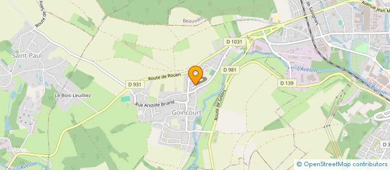 localisation de l'entreprise SCI NPG  GOINCOURT