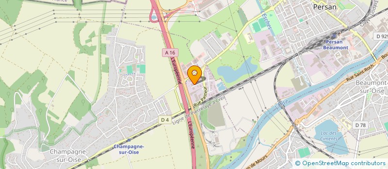 localisation de l'entreprise SCI NPH DU PARADIS  CHAMPAGNE-SUR-OISE