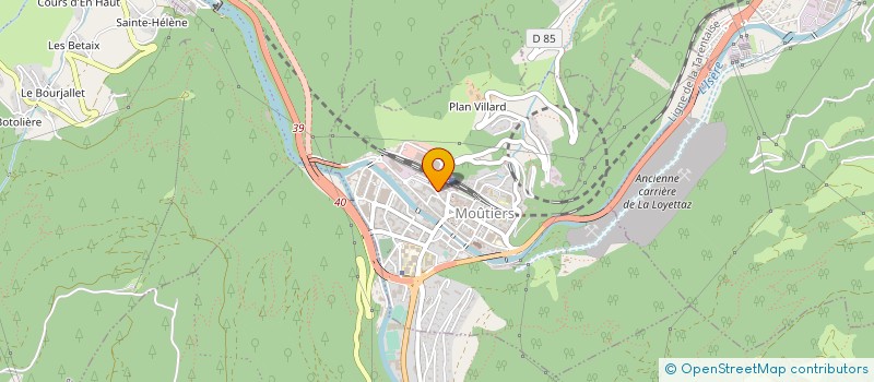 localisation de l'entreprise SCI NPN  MOUTIERS