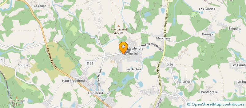 localisation de l'entreprise SCI NPP à CHAPTELAT