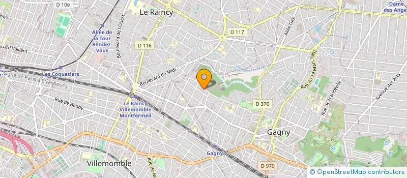 localisation de l'entreprise SCI NPPB à GAGNY