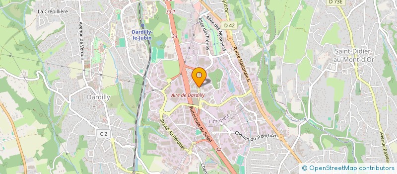 localisation de l'entreprise SCI NPST  DARDILLY