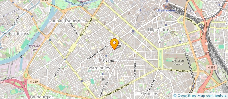 localisation de l'entreprise SCI NR 36 à LILLE