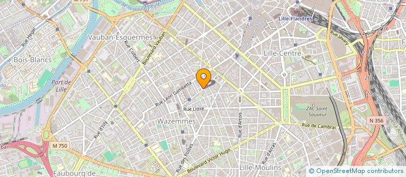 localisation de l'entreprise SCI NR 37 à LILLE