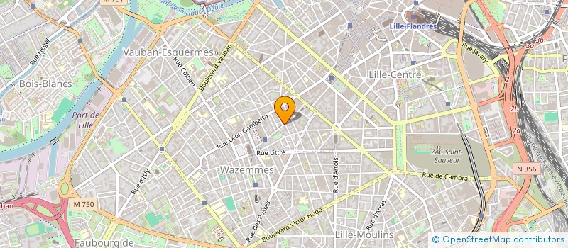 localisation de l'entreprise SCI NR XVII à LILLE