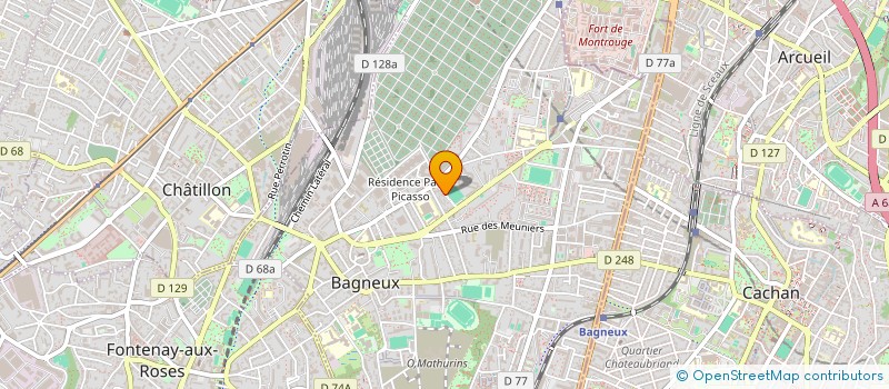 localisation de l'entreprise SCI NRJ  BAGNEUX