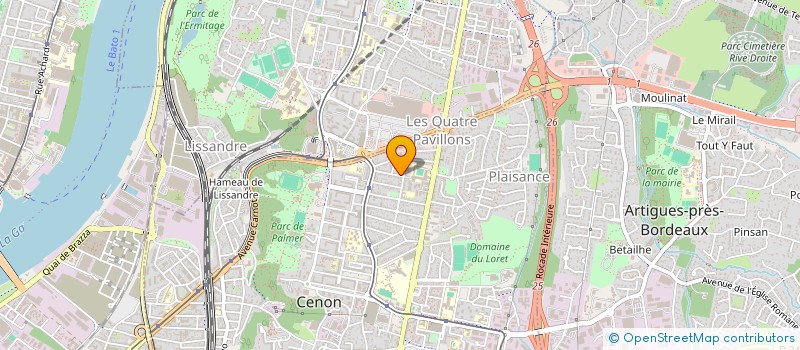 localisation de l'entreprise SCI NS  CENON