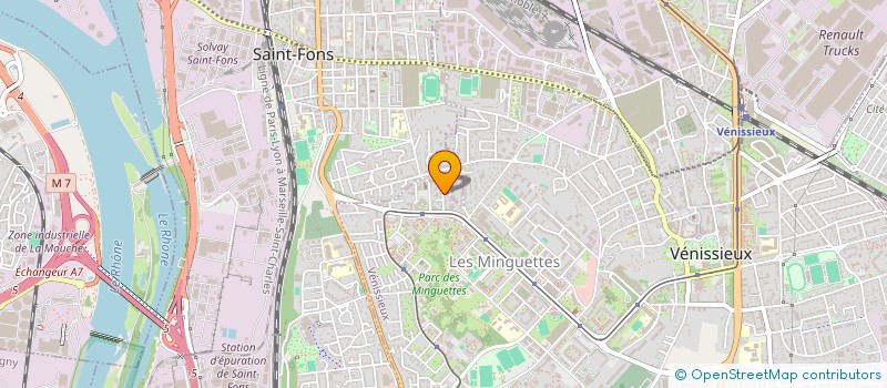 localisation de l'entreprise SCI NSA  VENISSIEUX