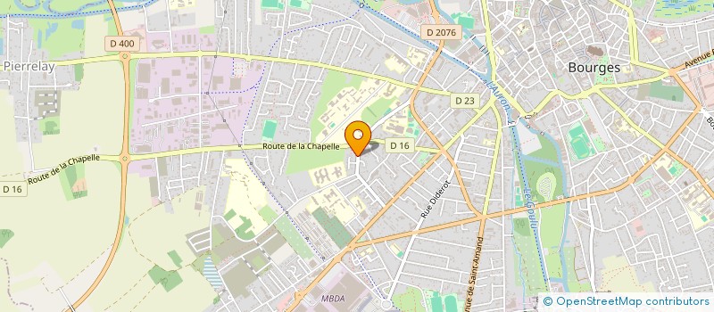 localisation de l'entreprise SCI NSA  BOURGES