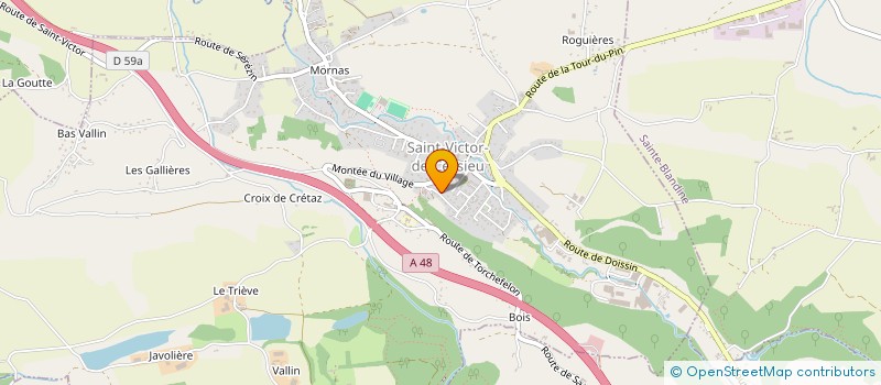 localisation de l'entreprise SCI NSA  SAINT-VICTOR-DE-CESSIEU