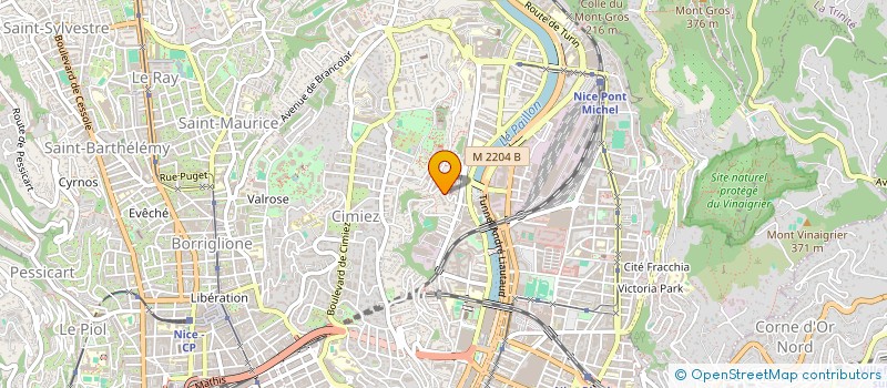 localisation de l'entreprise SCI NSB à NICE